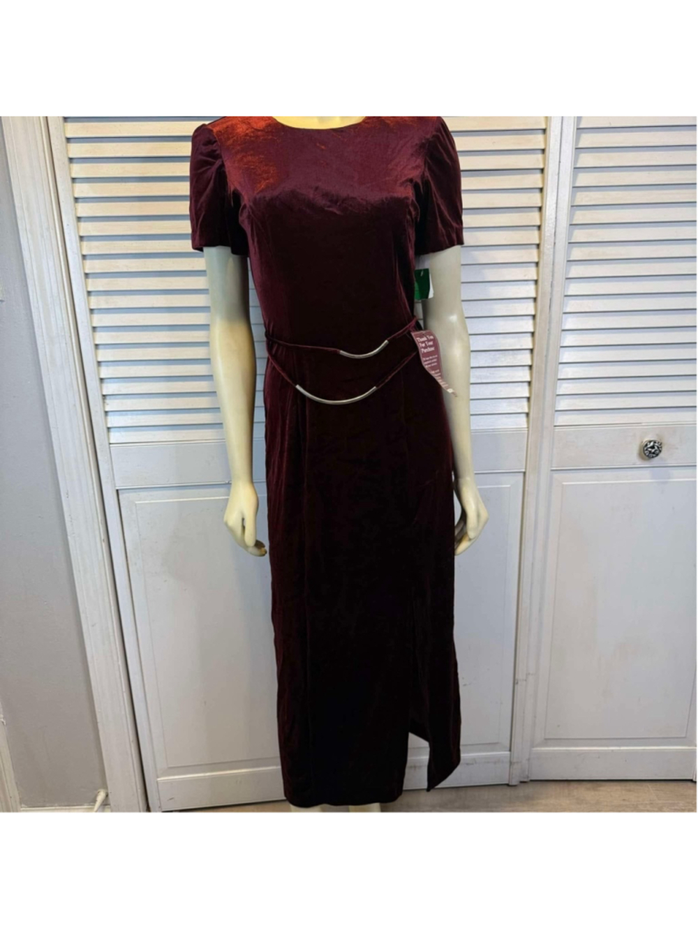 Women's DBY Dress, Size 3, Burgundy